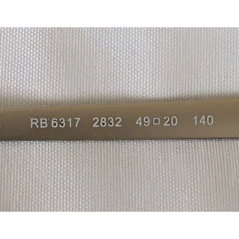 Ray-Ban RB‎ 6317 2832 49-20-140 Black/Silver Eyeglasses Frame Only